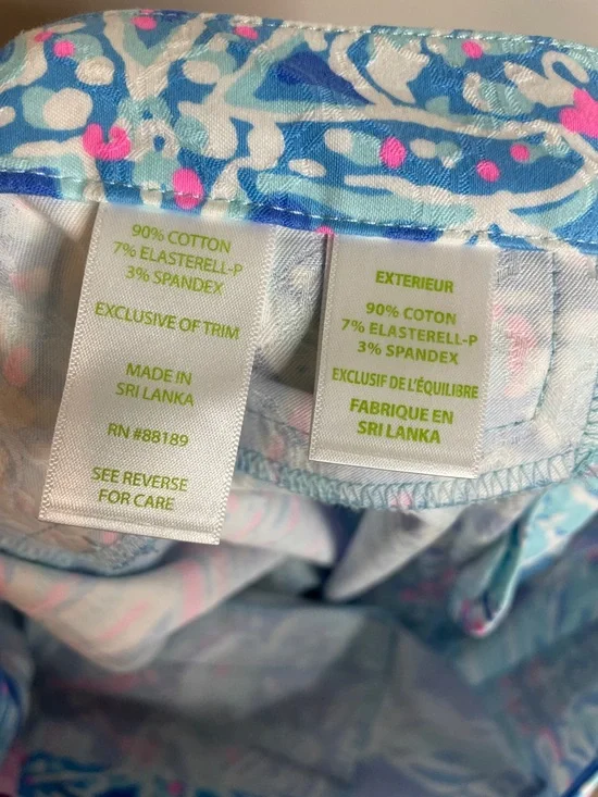 Lilly Pulitzer | Kelly Skinny Ankle Pants in “Bay Blue Into The Deep" Size 10 - Picture 7 of 7